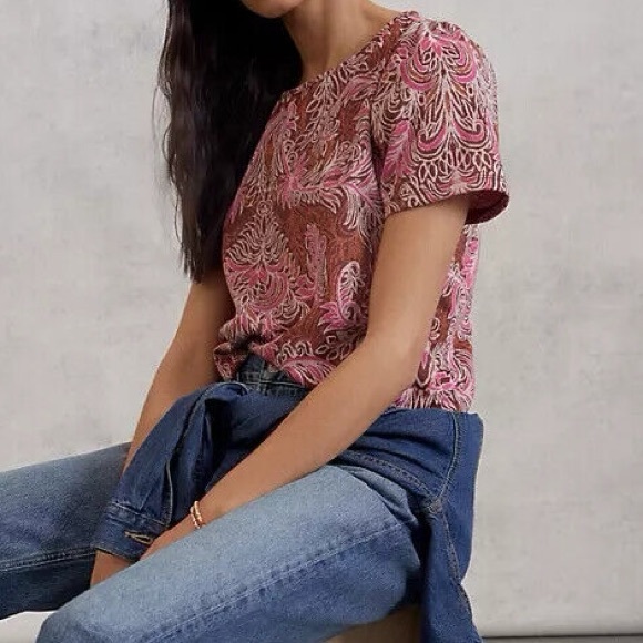 Anthropologie Demeter Paisley Tee - Picture 1 of 7